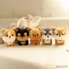 Animais de pelúcia adorbale peludo pelúcia corgi cão brinquedo de pelúcia recheado cabeça grande kaii animal realista shiba chowchow yorkshire bichon husky boneca