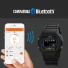 Relógios skmei eletrônicos inteligentes dos homens relógios calorias rastreador de fitness bluetoothcompatível smartwatch reloj inteligente 1743