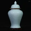 Bottles Jingdezhen Ceramic Temple Jar Candy Household Ornament Living Room Porcelain Storage Pot Crack Ginger