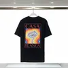 Kvinnor T-shirt designer casabl anca bokstav tryckning topp man tee kort ärm bomull runda krage kort ärm t-shirt stor storlek xl 2xl 3xl 4xl man palm tryck t-shirts