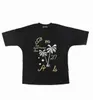 Heren T-shirt Graffiti Tees Palms Palmangel City Designer Limited Inkjet Graffiti Letterprint Heren Dames Zeilboot Korte mouwen Casual Hip Hop T-shirts f4