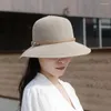 Berets Outdoor Women Men Unisex Spring Summer Breathable Sun Straw Floppy Beach Fishing Hat