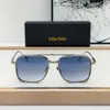 John Dalia Designer نظارات شمسية لامرأة أزياء رياضية استقطاب UV حماية Goggle Beach Man Womens العصرية رجال الوردي أسود الشمس الزجاج الحجم 57-16