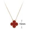 Designer Van CL-AP Collier de trèfle Fleur unique Cinq Bracelet Blanc Fritillaria Rouge Jade Chalcédoine Goujons D'oreille Double Cintre J6HH