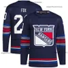 New York 23 Adam Fox Rangers 2024 Stadium Series Maillot de hockey Will Cuylle Igor Shesterkin Mika Zibanejad Chris Kreider Artemi Panarin Kakko Ryan Lindgren