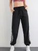 Pantalon de course à séchage rapide pour femmes, avec poches avec cordon de serrage, ample, Fitness, Yoga, sport, grande taille S4XL, survêtement de Jogging