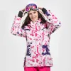 세트 벡터 여성 스키 재킷 겨울 등산 하이킹 캠핑 장비 방수 바람 방해 온난화 정장 스노우 보드 코트 2022