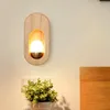 Wall Lamp Nordic Style LED Solid Wood Lamps Bedroom Bedside Living Room Lighting El Sconce Aisle Kitchen Decorative Light Fixture