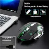 Fareler X8 Kablosuz Oyun Fare Şarj Edilebilir Sessiz LED Backlit LED USB USB Optik Ergonomik Oyun Fare Lol Fareler PC için Sörf Oyun Faresi