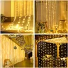 Strings 3M LED -lichten String Fairy Decoratie USB Holiday Curtain Garland Lamp 8 Mode voor Home Garden Kerstfeestjaar Wedding