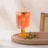 Bicchieri da vino Pratico bicchiere da cocktail Bordi lisci Tazza da acqua Riutilizzabile a forma di petalo Bevanda da whisky