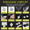 Personlighetstrend Hip Hop Men's Sterling Sier Gold Plated Set VVS Moissanite Diamond Custom Jewelry Pendant