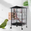 Nids Grande cage à perroquets pour l'extérieur, cage à oiseaux audacieuse, facile à nettoyer et à construire, nid d'oiseau en métal, accessoires pour oiseaux