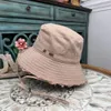 Sombrero de ala ancha de moda de verano, sombrero de cubo de diseñador, sombrero mixto para mujer, sombrero de pescador de moda
