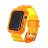 Designer New Arrival Fluorescent Color TPU watch Band strap plus protective watch case 38 40 42 44 mm for iWatch 1 2 3 4 5 cover designerX0BYX0BY
