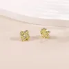 Pendientes de tuerca Vintage de Metal delicado anudado para mujeres y niñas, abalorio de Color dorado trenzado, joyería Punk llamativa, regalos