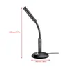 Microphones 3.5mm Studio Microphone Speech Mic Stand Holder USB Desktop Mini Notebook Computer For PC