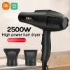 Torkar Xiaomi Mijia 2500W Professionell hårtork Hög Power Hår Salong Hem Använd anjon Electric Blow Dryer Fast Dry Hair Styling Ladies