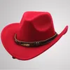 Berets vrouw man vintage tophoed retro cowboys panama wollen petten voor dansen musicals feestjes