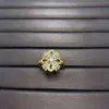 Tiffanyjewelry Heart Designer Diamond Rings for Women ANILLOS Snowflake Ring V Gold intarsia