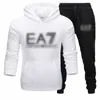 AMI Designer Sweatsuits Mens Sweater Calças Set Hoodies Streetwear Suéter Esportes Terno Bordado Letra de Pelúcia Decoração Grosso Hoodies