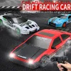 Cars RC Car 2.4G 15km/H 1:24 Fourwheel High Speed Drive Drift Cars Rubber and Drift Two Types of Tires Simulated Racing Toys For Boy