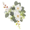 Guirlande de fleurs artificielles décoratives, décorations de mariage, couronne florale, anneaux de fleurs, fournitures, couronnes de bureau en plastique