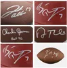 Dickerson Romo Rod Smith Thielen Beckham Josh Allen Moore Revis Flutie Bettis Roethlisberger Bledsoe Beckham Autograferad signerad Auto Collectible Football Ball