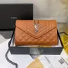 Hohe Qualität Cassandre Matelasse Brieftaschen Luxus Frauen Brieftasche Mini Geldbörsen Umhängetasche Designer Tasche Frau Handtasche Schultertaschen Designer Umschlag Handtasche Taschen aysls