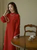 Robe Cheongsam rouge Style chinois Vintage, Qipao ample, Costumes de mariage quotidiens pour femmes, élégants longs S à XXL 240226