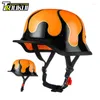 Hełmy motocyklowe Retro Hełm Certyfikacja DOT Moto Niemiecki vintage capacete de taktyczny pół casco casque