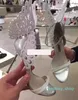 sandali da donna in vernice scavata con tacco alto e solidi ornamenti a farfalla Sophia Webster punta aperta con fibbia a una linea SCARPE taglia 34-43