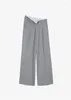 Pantalon pour femmes pantalon de taille en taille en trois dimensions couture de couture pliée