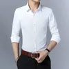 Herenoverhemden Koreaanse mode voor heren Lente heren dunne casual lange mouwen zakelijke mannelijke kleding Aziatische maat 5XL