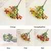 Flores decorativas multicoloridas bagas azuis artificiais criativas de plástico diy natal baga ano casamento ornamento flor falsa