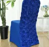 Spandex Chair Cover Wedding Rose Embroider Lycra Decoration el Banquet Birthday Party Show Luxury Pattern 240228