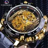 FORSINING Brand Luxury Mens Automatic Watches Men Creative Skeleton Mechanical Watches Male Stainless Steel Bracelet Clock SLZe129241c
