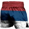 Shorts pour hommes Muay Thai et drapeau pour femmes de la Serbie Arts martiaux Sanda MMA Costumes