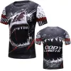 T-shirty Kid's MMA Muay Thai Compression Shirt krótkie rękawowe boks Jiu Jitsu Sport Tshirt Children GYM