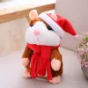 Jouets nouveau Hamster parlant souris animal de compagnie jouet de noël parler parler enregistrement sonore Hamster jouet en peluche éducatif pour les enfants