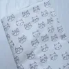 Ткань 100x160 см, классическая мультяшная серо-белая кошка с принтом, 100% хлопчатобумажная ткань, шитье своими руками, постельные принадлежности, стеганая одежда