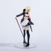 Bambole Fate/Grand Order Anime Figura Saber Altria Pendragon Costumi da bagno Cameriera Action PVC Figure Toy Statue Model Toys Collezione per adulti Doll