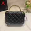 Designer Cosmetic bag 17 CM Lambskin Handbag Chain bag 10A High-quality lady Dinner bag With box LC118