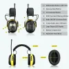 Radio Digital AM/FM Stereo Radio Ear Muffs NRR 30dB Ear Protection for Mowing Professional Hearing Protector Radio hörlurar