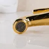 Bathroom Sink Faucets European-Style Faucet Copper Heightening Table Basin Gold-Plated Archaistic 51