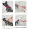 Trelas mãos livres trela do cão, ligações multifuncionais do treinamento do cão, 2m comprimento ajustável trelas duplas de náilon para cães pequenos médios grandes