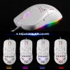 Mice Professional Wired Gaming Mouse 6 Button Esports Games Button Suitable for PC Laptop Gamers RGB Hole Hollow Backlight Portable