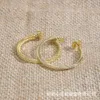 David Yurma Jewelry Designer örhängen för kvinnor Davids populära cirkulära kabelknapptråd inlagd med zirkonimitation diamant stora örhängen klassiker