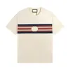 Plus-T-shirts voor heren Polo's Geborduurde en bedrukte zomerkleding met ronde hals en puur katoenen T-SHIRTS F54