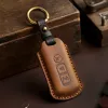 Car Key Case Genuine Leather Cover for Honda Ns125la Lead125 Pcx160 350 Keyring Holder Shell Accessories